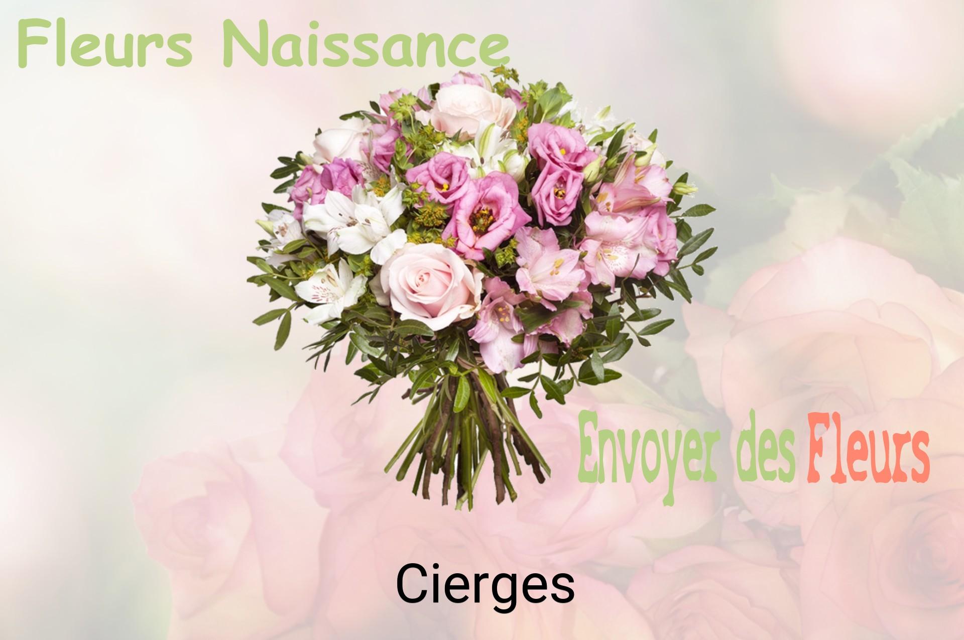 Bouquet de fleurs de naissance livré à Cierges